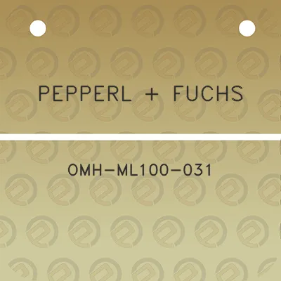 pepperl-fuchs-omh-ml100-031