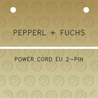 pepperl-fuchs-power-cord-eu-2-pin