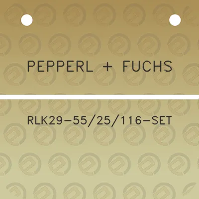 pepperl-fuchs-rlk29-5525116-set