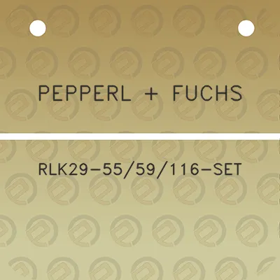 pepperl-fuchs-rlk29-5559116-set