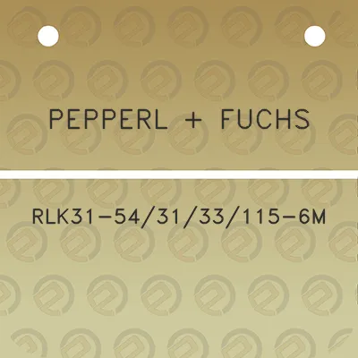 pepperl-fuchs-rlk31-543133115-6m