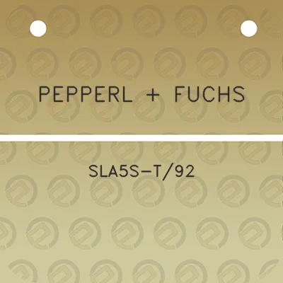 pepperl-fuchs-sla5s-t92