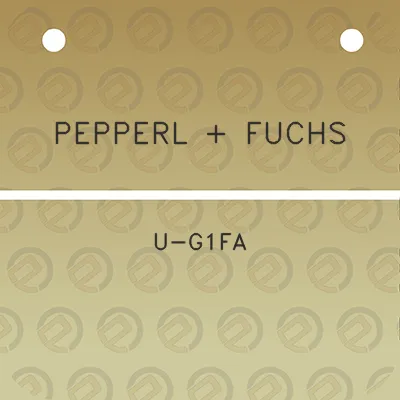 pepperl-fuchs-u-g1fa