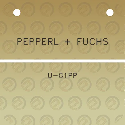 pepperl-fuchs-u-g1pp