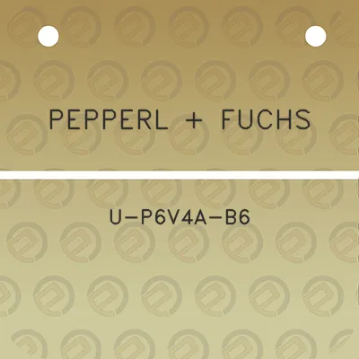 pepperl-fuchs-u-p6v4a-b6