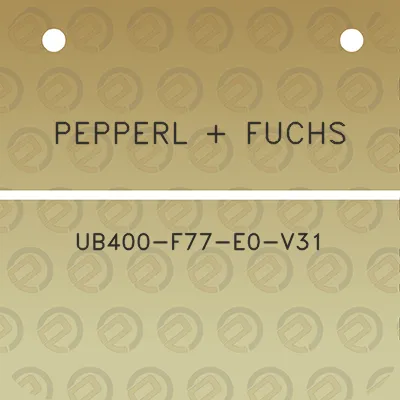 pepperl-fuchs-ub400-f77-e0-v31