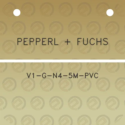 pepperl-fuchs-v1-g-n4-5m-pvc