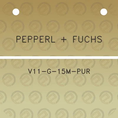 pepperl-fuchs-v11-g-15m-pur
