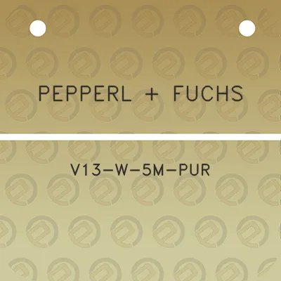 pepperl-fuchs-v13-w-5m-pur