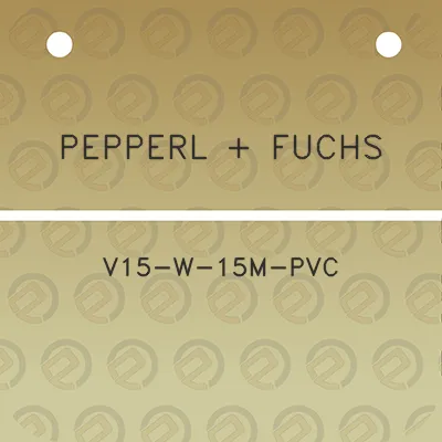 pepperl-fuchs-v15-w-15m-pvc