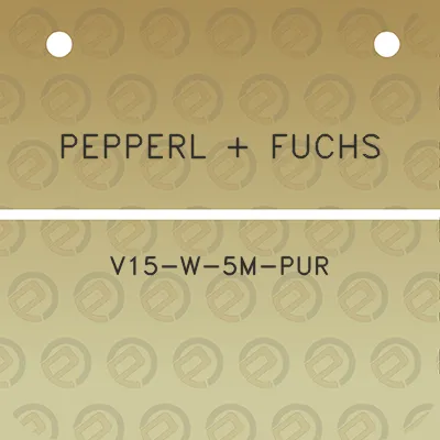 pepperl-fuchs-v15-w-5m-pur