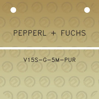 pepperl-fuchs-v15s-g-5m-pur