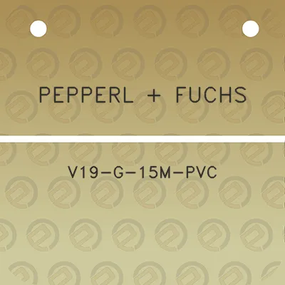 pepperl-fuchs-v19-g-15m-pvc