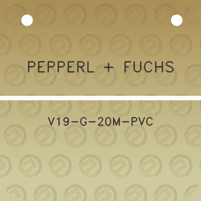 pepperl-fuchs-v19-g-20m-pvc