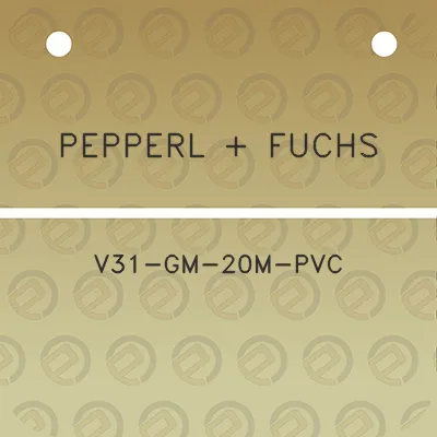 pepperl-fuchs-v31-gm-20m-pvc