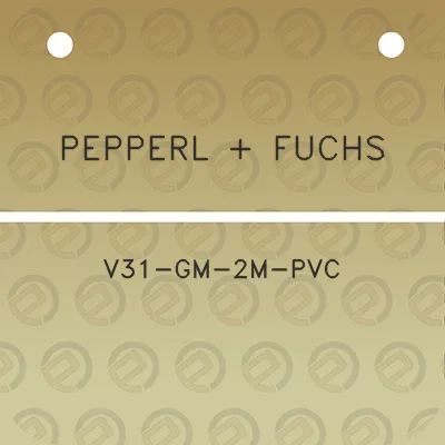 pepperl-fuchs-v31-gm-2m-pvc