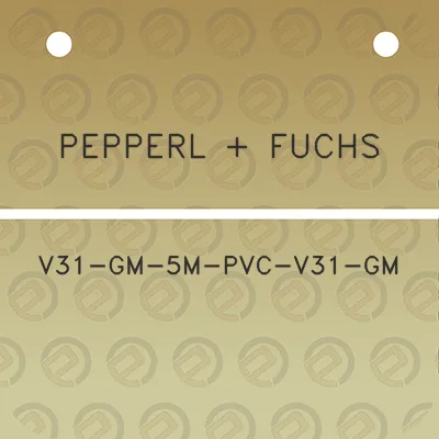 pepperl-fuchs-v31-gm-5m-pvc-v31-gm