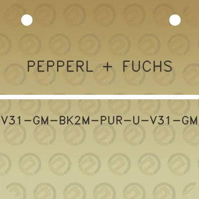 pepperl-fuchs-v31-gm-bk2m-pur-u-v31-gm