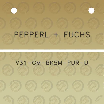 pepperl-fuchs-v31-gm-bk5m-pur-u