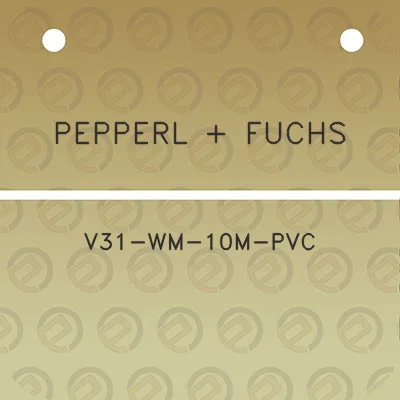 pepperl-fuchs-v31-wm-10m-pvc