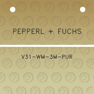 pepperl-fuchs-v31-wm-3m-pur