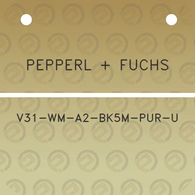 pepperl-fuchs-v31-wm-a2-bk5m-pur-u