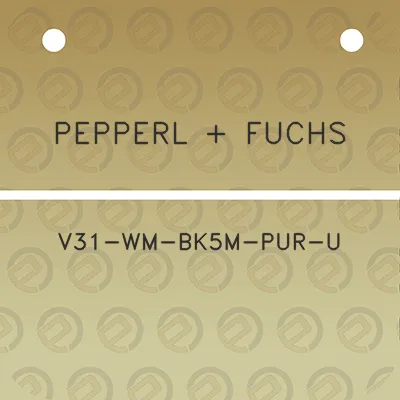 pepperl-fuchs-v31-wm-bk5m-pur-u