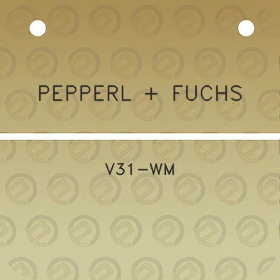 pepperl-fuchs-v31-wm