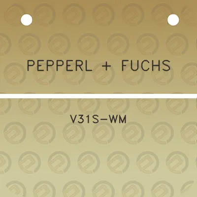 pepperl-fuchs-v31s-wm