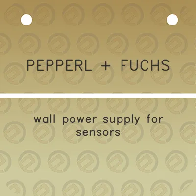 pepperl-fuchs-wall-power-supply-for-sensors