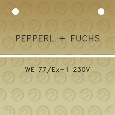 pepperl-fuchs-we-77ex-1-230v