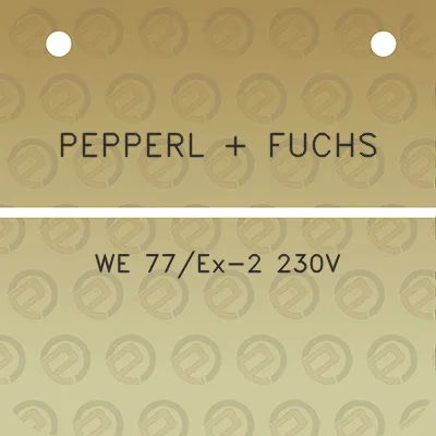 pepperl-fuchs-we-77ex-2-230v