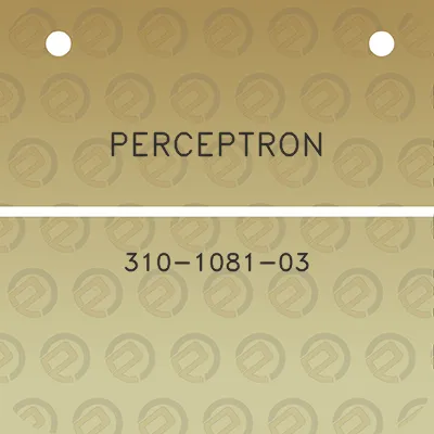 perceptron-310-1081-03