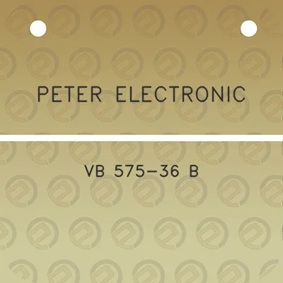 peter-electronic-vb-575-36-b