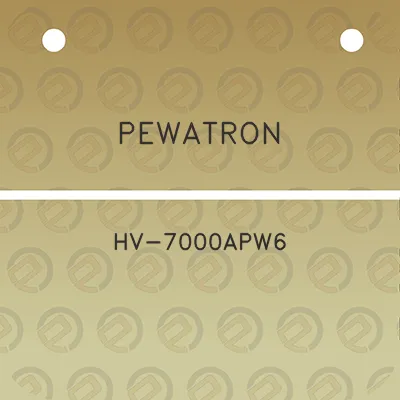 pewatron-hv-7000apw6