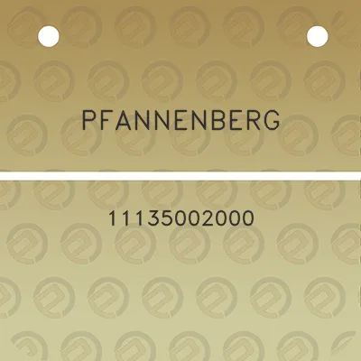 pfannenberg-11135002000