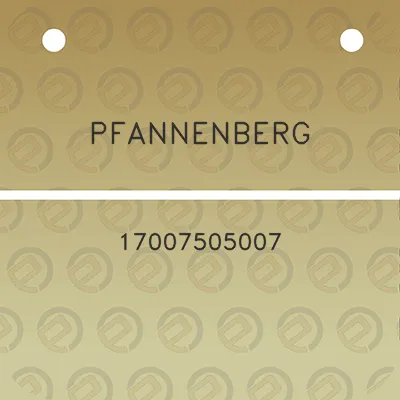 pfannenberg-17007505007