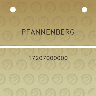 pfannenberg-17207000000