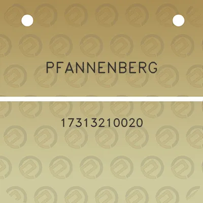 pfannenberg-17313210020