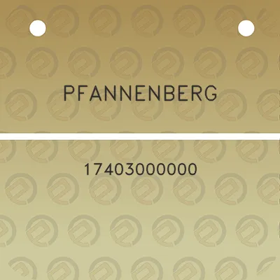 pfannenberg-17403000000