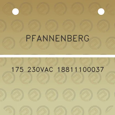 pfannenberg-175-230vac-18811100037