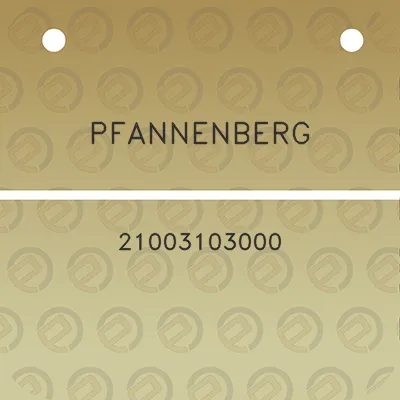 pfannenberg-21003103000