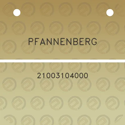 pfannenberg-21003104000