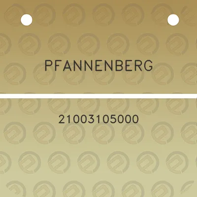 pfannenberg-21003105000