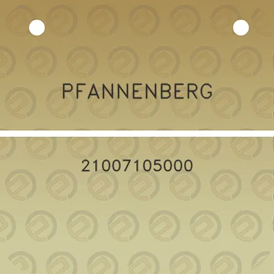 pfannenberg-21007105000