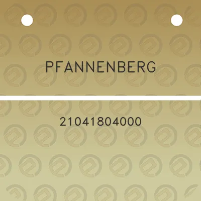 pfannenberg-21041804000