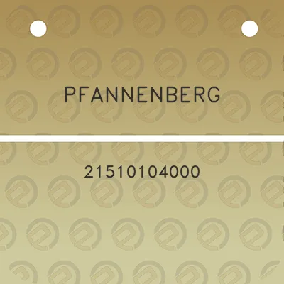 pfannenberg-21510104000