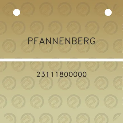 pfannenberg-23111800000