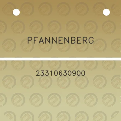 pfannenberg-23310630900