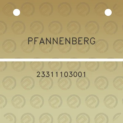 pfannenberg-23311103001